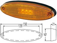 Hella led-äärivalo 2PS007943017