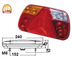 Led-takavalo 12-24V heijastinkolmiolla