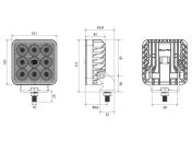 BULLPRO SPECTRUM SQUARE 54 led-työvalo