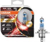 Osram Night Breaker +200% halogeeni polttimo H4 60/55W 12V HCB2