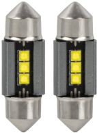 LED-sukkulapolttimo CANBUS 31 mm – 3 SMD, valkoinen 12/24 V
