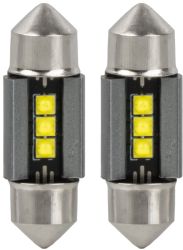 LED-sukkulapolttimo CANBUS 31 mm – 3 SMD, valkoinen 12/24 V