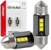 LED-sukkulapolttimo CANBUS 31 mm – 3 SMD, valkoinen 12/24 V