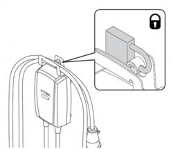 Njord® Go lukittava säilytysteline kannettavalle latausasemalle