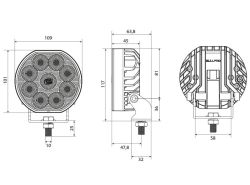 BULLPRO SPECTRUM ELLIPSE 54 led-työvalo