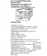 Intelligent invertteri 3000W 