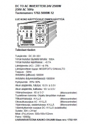 Intelligent invertteri 5000W 12V