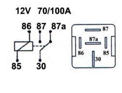 Kytkentärele 12V 1100-0484