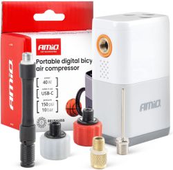 Akkukäyttöinen minikompressori polkupyörälle 150 PSI – USB-C