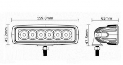 Led työvalo 18W