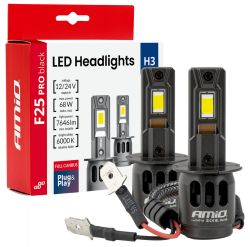 Led poltin H3 PRO BLACK FULL CANBUS 12/24V 2 kpl