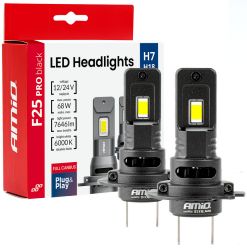 Led-poltin H7 PRO BLACK FULL CANBUS 12/24v 2 kpl 