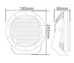 Led-lisävalo 68W parkilla