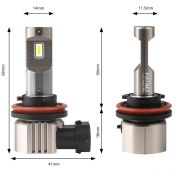Led-poltin H11 CANBUS 2 kpl H25 