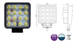 Led työvalo 48w