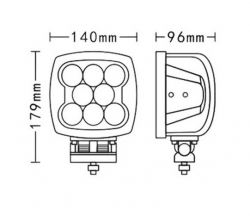 Led-työvalo 80W cree