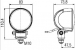 HELLA LED-työvalo Modul 70 9-33V