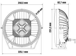 OPTIBEAM NIN9 pyöreä 9" led-lisävalo