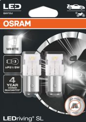  Osram LEDriving SL 12V P21/5W polttimo VALK 2KPL