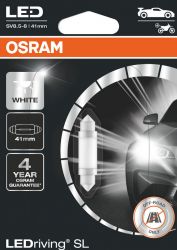 Osram LEDriving SL 12V C5W polttimo 41 MM VALK 1KPL