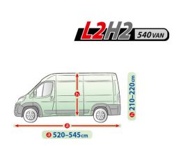 Pakettiauton kokopeite L2H2 520-545 cm