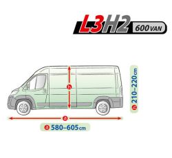 Pakettiauton kokopeite L3H2 580-605