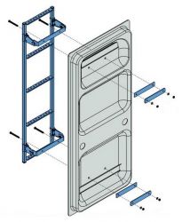 Pakettiauton takaoven tikkaat yleismalli