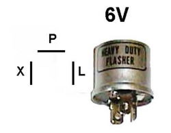 Vilkkurele 6V 1100-0557