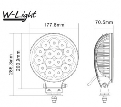 W-light Lightning 175 led-kaukovalo NS3809