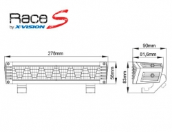 Led-kaukovalo X-vision Race S4